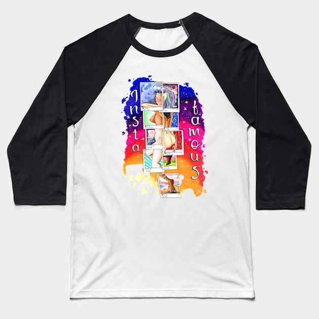 Insta_famous Baseball T-Shirt by VixPeculiar